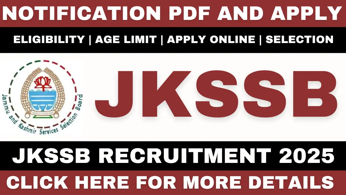 JKSSB Recruitment 2025