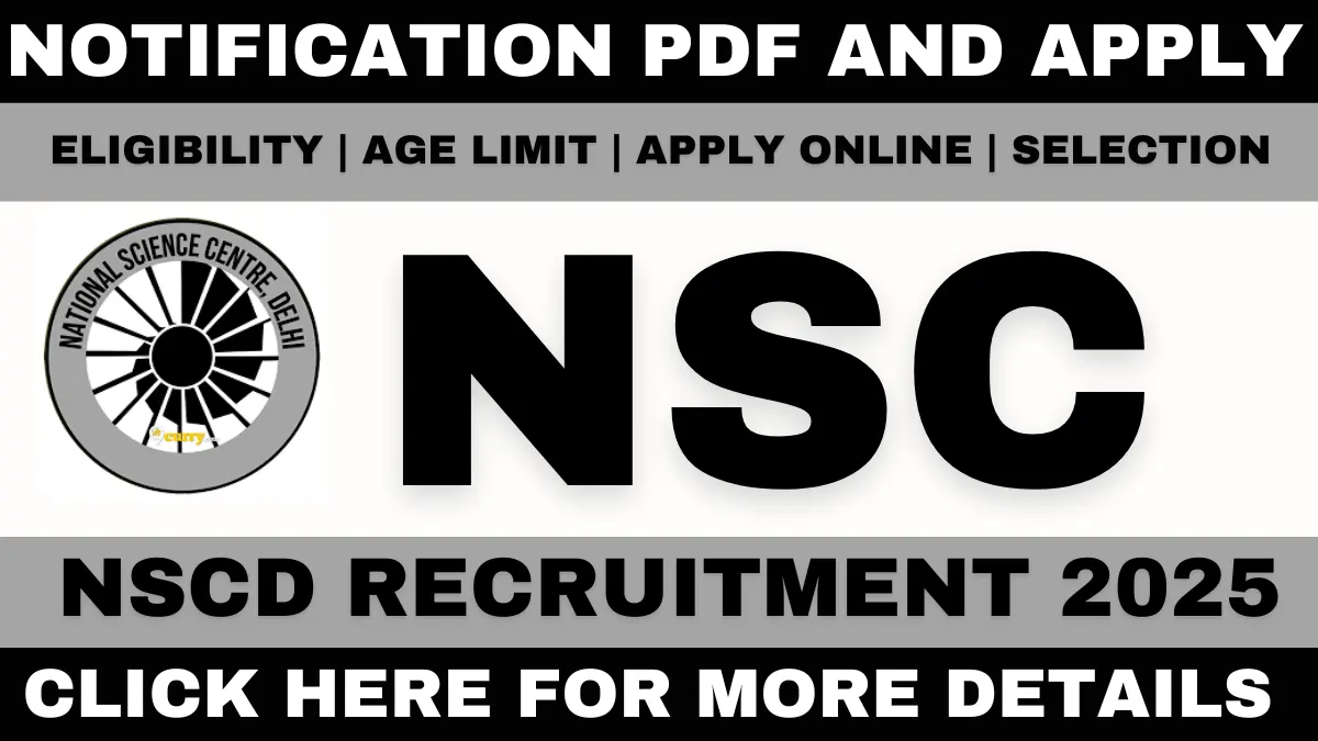 NSC Delhi Recruitment 2025