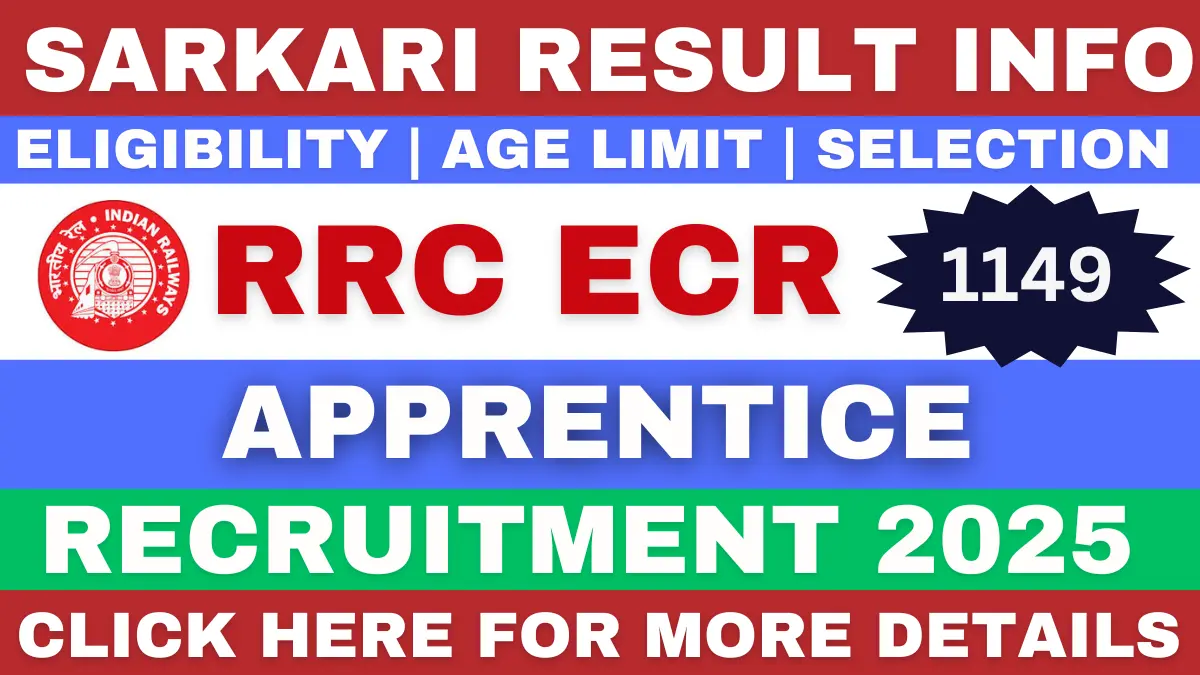 RRC ECR Apprentice Recruitment 2025